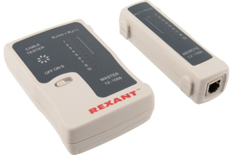 Купить Тестер для кабеля Rexant HT-C004 RJ45+RJ11 12-1006-4 фото №5