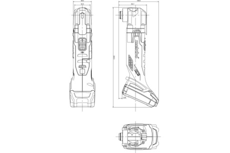 Купить Аккумуляторный многофункциональный инструмент Метабо MT 18LTX 1х4.0Ач LiHD+ЗУ T04100 фото №2