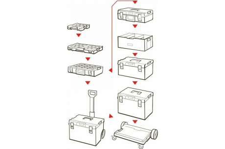 Купить Ящик для инструментов QBRICK SYSTEM ONE organaizer L 531х379х77мм 10501290 фото №6