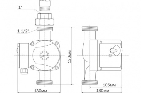 Купить Насос циркуляционный AQUARIO AС 254-130 фото №6