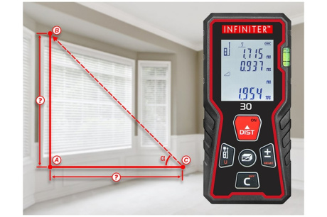Купить Дальномер лазерный 30  INFINITER фото №5