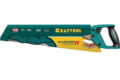 Купить Ножовка по ламинату KRAFTOOL 500мм 3D зуб 15207 фото №4