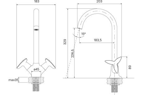 Купить Смеситель для  кухни   COPTER  IDDIS COPSBJ0i05 фото №12