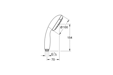 Купить Душевая лейка GROHE Tempesta 27597001 фото №2