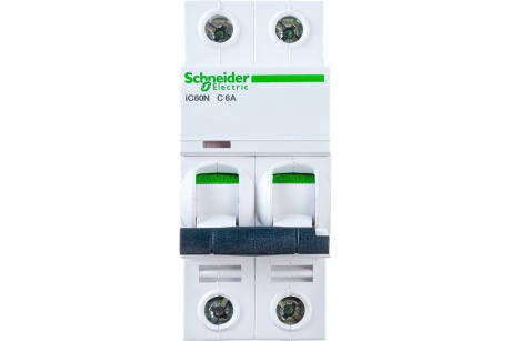 Купить Авт. Выкл. iC60N  2Р  6А  С  Acti9  SCHNEIDER Electric фото №1