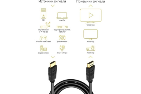 Купить Кабель HDMI-HDMI ver:1.4  2м DEFENDER HDMI-07 фото №5