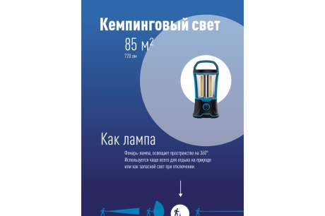 Купить Фонарь кемпинговый Космос 6011LED аккумуляторный фото №6